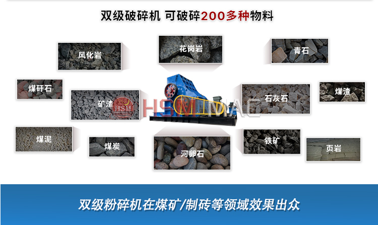濕煤炭雙級粉碎機干濕可破 無篩底不堵機 高產